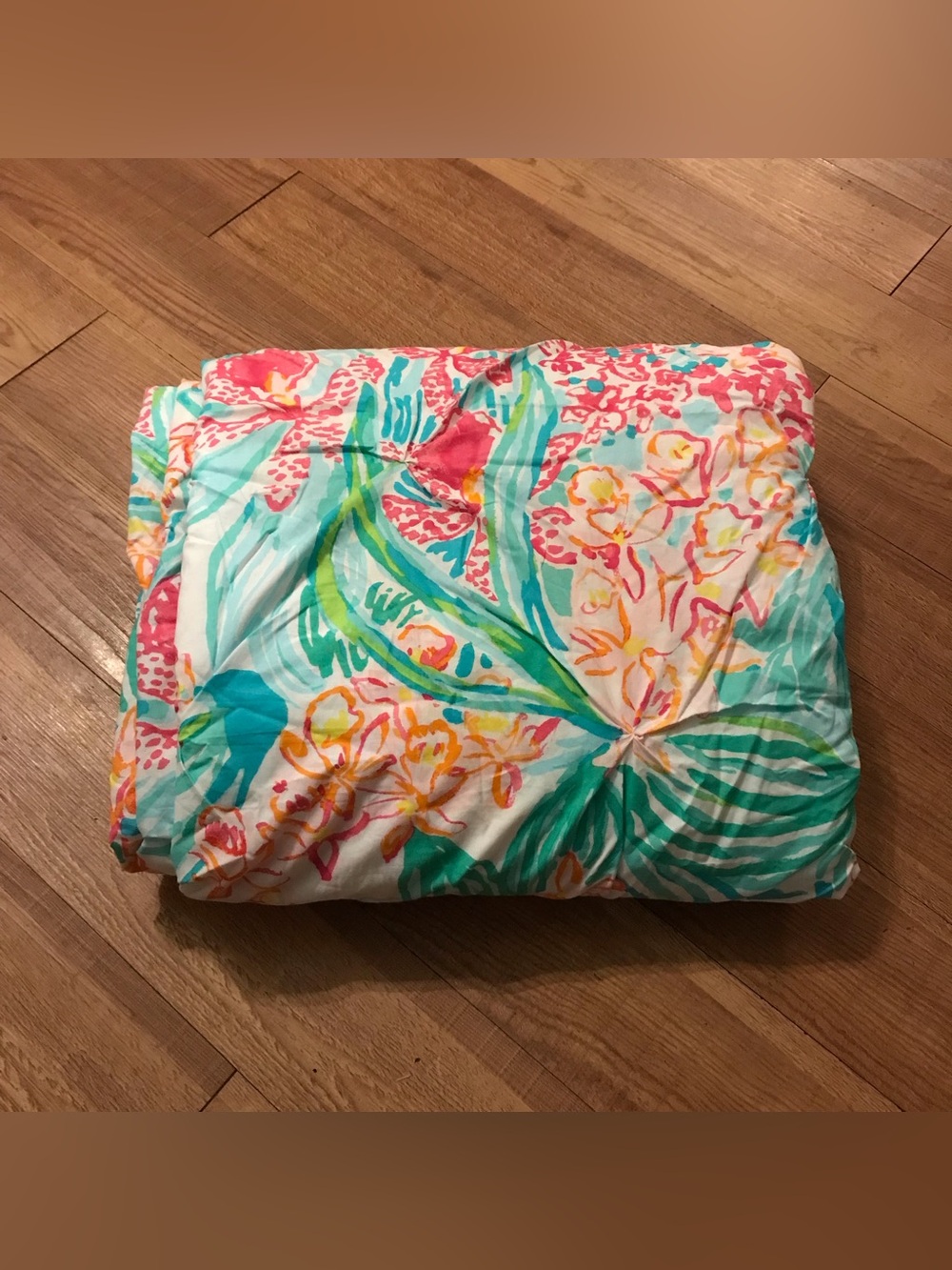 Lilly Pulitzer Pottery Barn Teen Orchid Via Flora Cotton Duvet Cover Full Queen